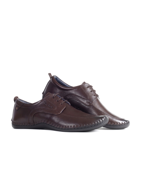 

pierre cardin Men Brown Solid Leather Formal Derbys