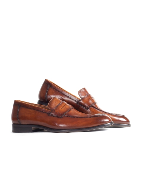 

pierre cardin Men Brown Solid Leather Formal Slip-On