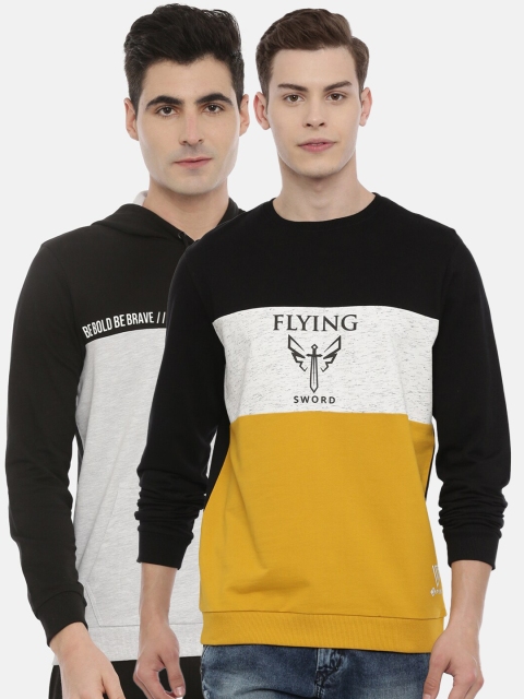 

3PIN Men Multicoloured Colourblocked Sweatshirt, Multi