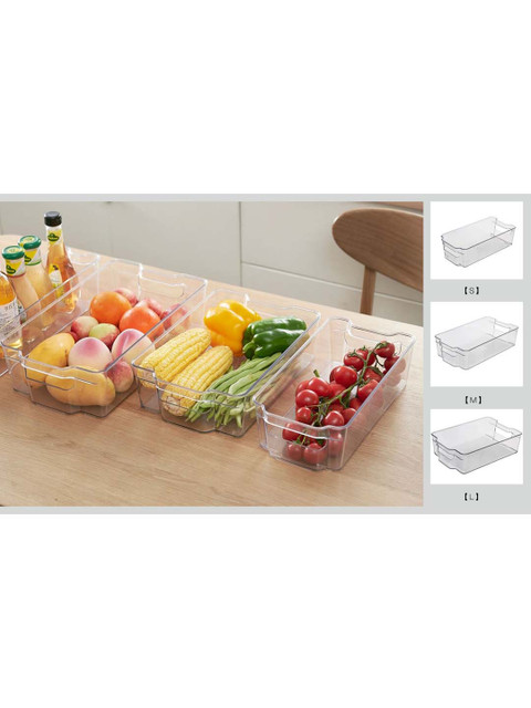 

MARKET99 Transparent Solid Plastic Food Storage Box Container