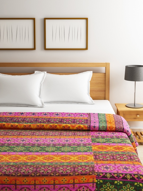 

SWAYAM Multicoloured Printed Heavy Winter Double Quilt (Comforter), Multi