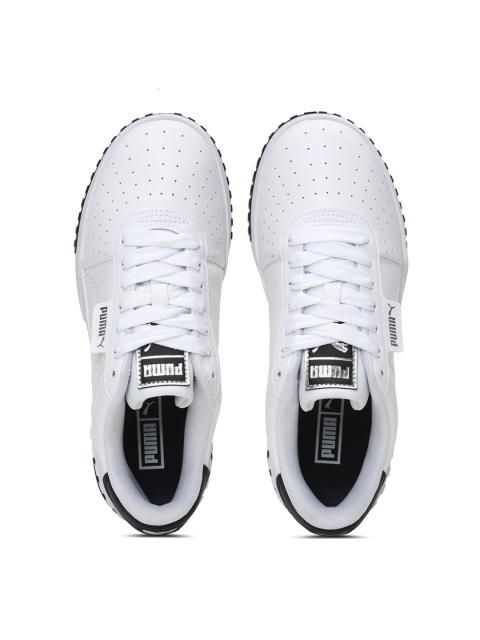 

Puma Women White Leather Sneakers