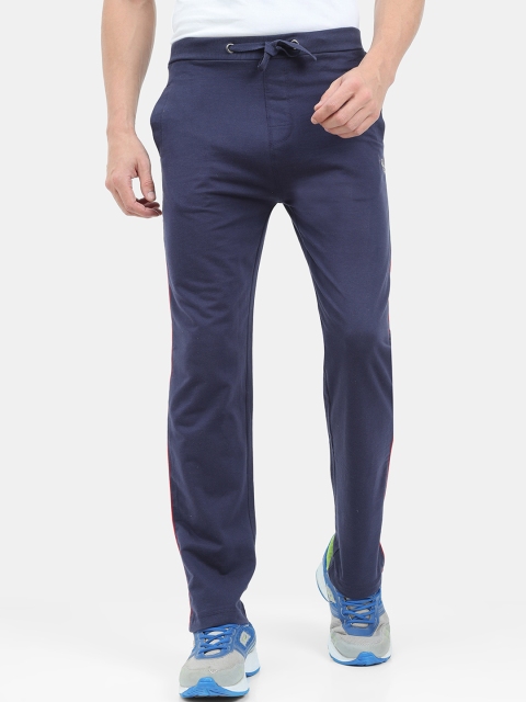 

ARDEUR Men Navy Blue Solid Cotton Track Pants