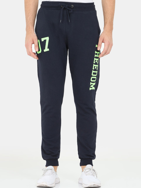 

ARDEUR Men Navy Blue Solid Cotton Joggers