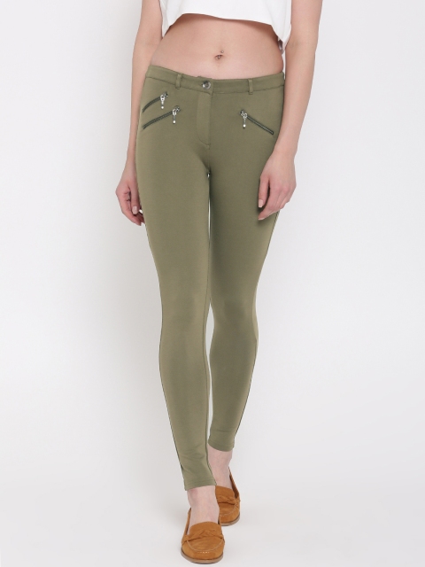 

Vero Moda Olive Green Treggings