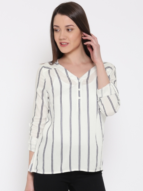 

Vero Moda Women White Striped Top