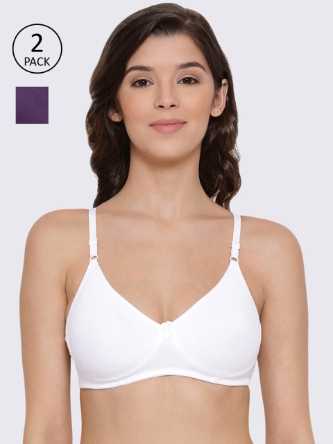 

LYRA Pack of 2 Non Padded T-Shirt Bra, White