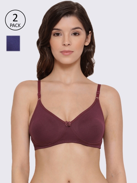 

LYRA Pack of 2 Non Padded T-Shirt Bra, Blue