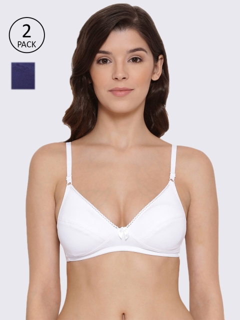 

LYRA Pack Of 2 Blue & White Bras