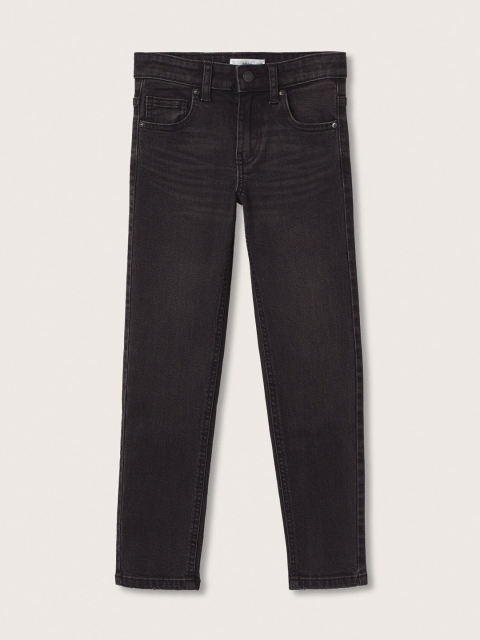 

Mango Kids Boys Charcoal Grey Slim Fit Light Fade Stretchable Jeans
