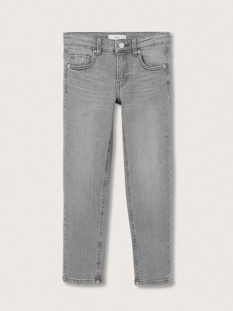 

Mango Kids Boys Grey Slim Fit Light Fade Stretchable Jeans