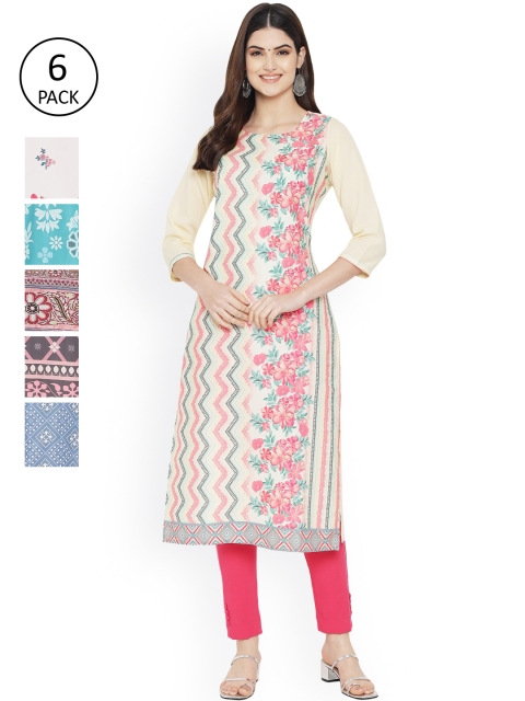 

Ethnic basket Women Multicoloured Ethnic Motifs Embroidered Floral Crepe Kurta, Multi