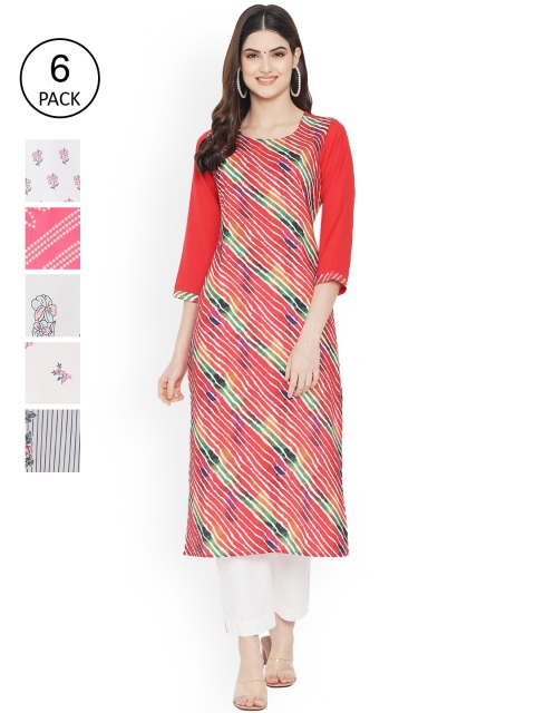 

Ethnic basket Women Multicoloured Ethnic Motifs Printed Floral Crepe Kurta, Multi