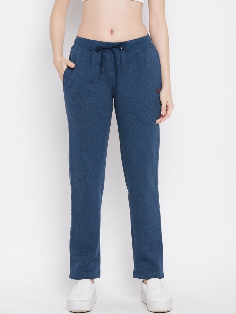 

Duke Women Blue Solid Regular Fit Cotton Track Pants