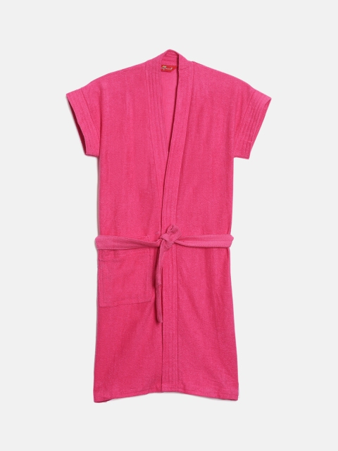 

GOLDSTROMS Girls Fuchsia-Pink Solid Bath Robe