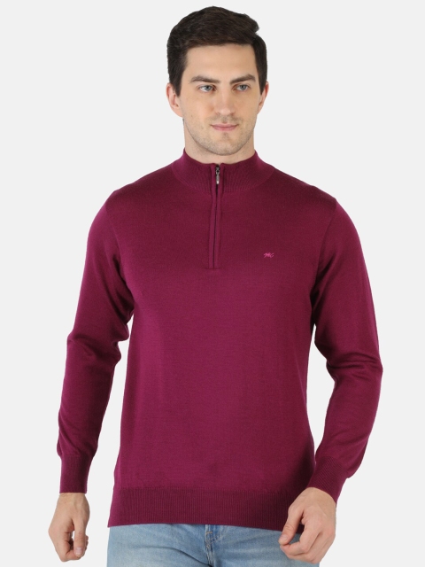 

Monte Carlo Men Purple Woollen Pullover