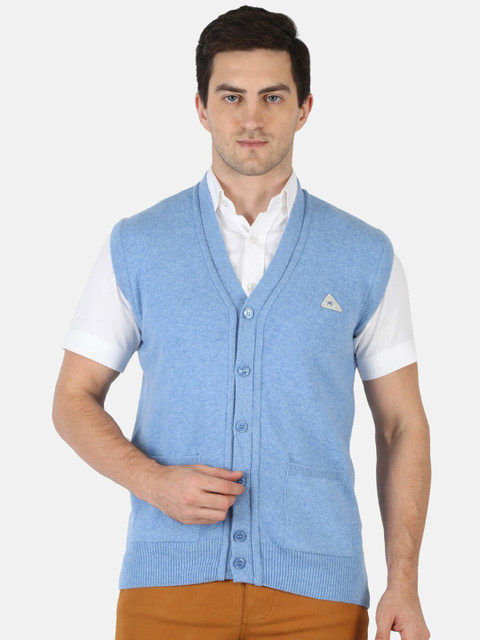 

Monte Carlo Men Blue Woollen Cardigan