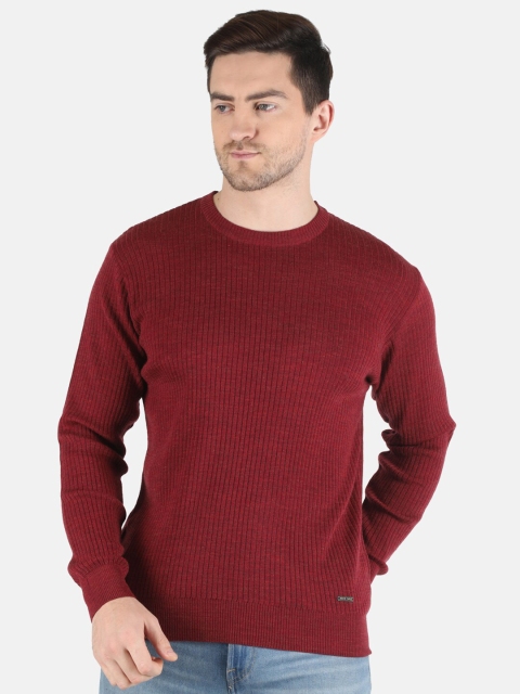 

Monte Carlo Men Maroon Solid Pullover