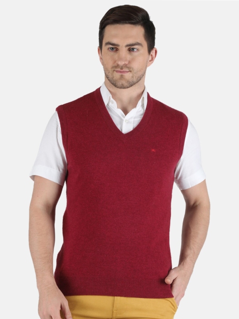

Monte Carlo Men Rose Pure Wool Sweater Vest