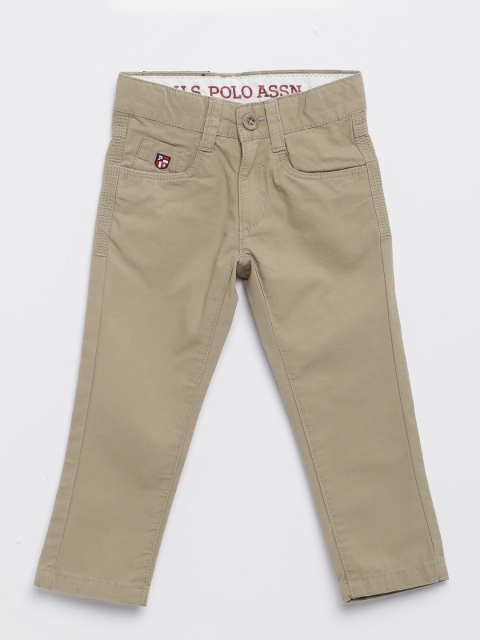 

U.S. Polo Assn. Kids Boys Khaki Slim Fit Trousers