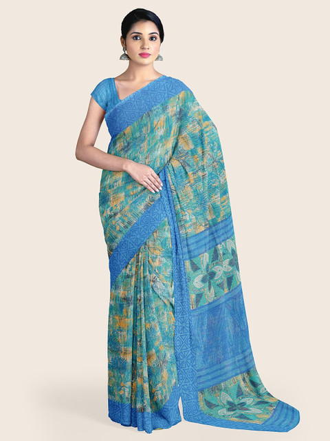 

Pothys Women Multi Color Abstract Printed Saree