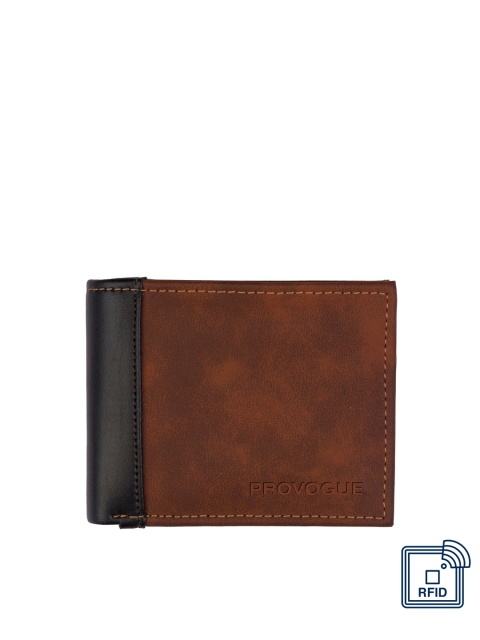 

Provogue Men Brown Solid Two Fold Wallet