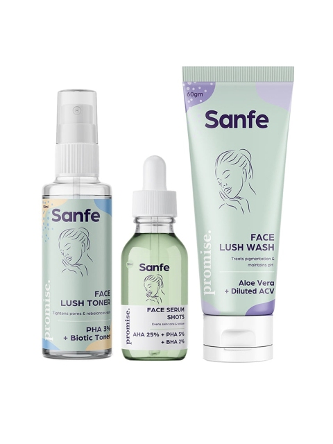 

Sanfe No More Pores Kit - Face Wash - Serum & Toner, Green