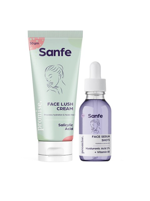 

Sanfe Acne Free Combo - Face Serum & Face Cream, White