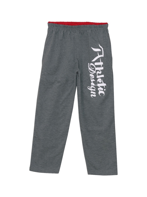 

Fashionable Girls Charcoal Grey Solid Pure Cotton Track Pants