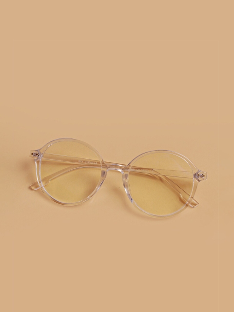 

FUZOKU Unisex Transparent Full Rim Round Frames