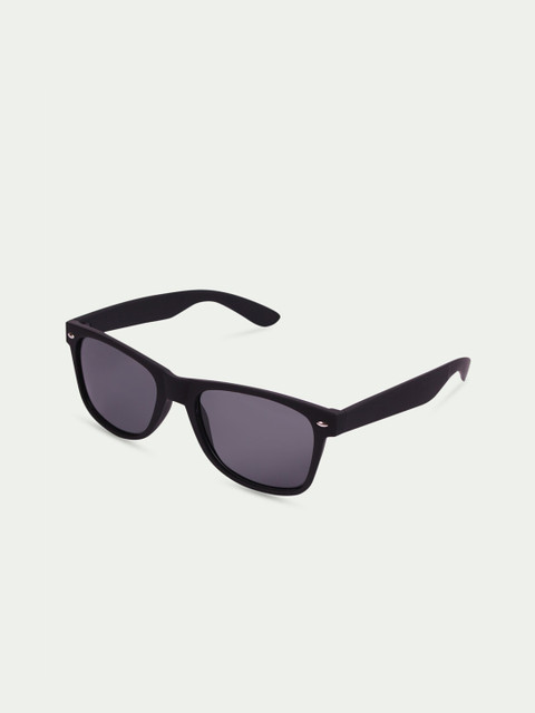 

FUZOKU Unisex Black Full Rim Wayfarer Sunglasses with UV Protected Lens