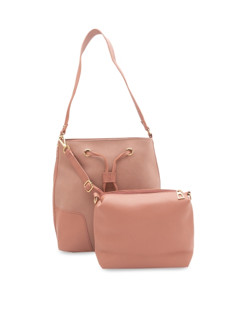 

Globus Pink PU Hobo Bag