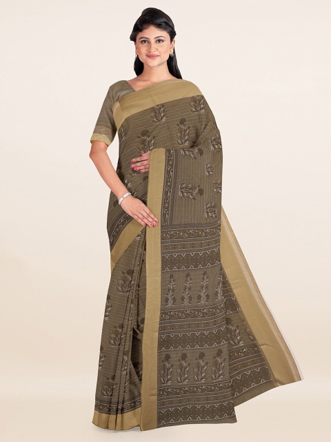 

Pothys Grey Floral Saree
