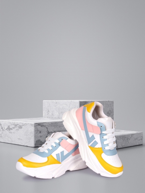 

Alishtezia Women Yellow & Grey Non-Marking Walking Shoes