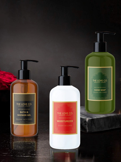 

THE LOVE CO. Black Rose & Oudh Hand Wash - 300ml, Green