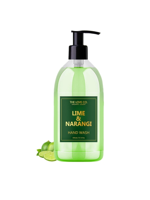 

THE LOVE CO. Lime & Narangi Hand Wash - 300 ml, Green