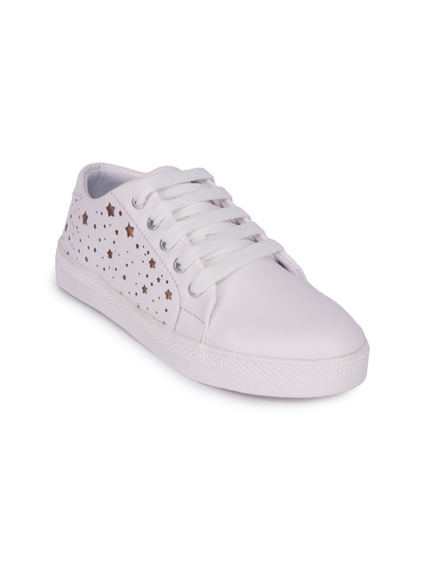 

Sanhose Women White Printed Lightweight Sneakers
