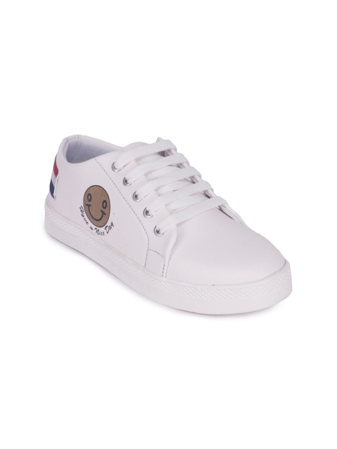 

Sanhose Women White Printed Lightweight Sneakers