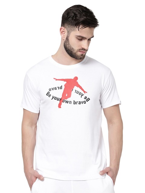 

djbravo 47 Men White Pure Graphic Printed T-shirt