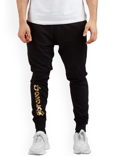 

djbravo 47 Men Black Solid Pure Cotton Joggers