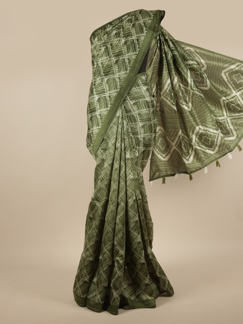 

Pothys Green Printed Saree