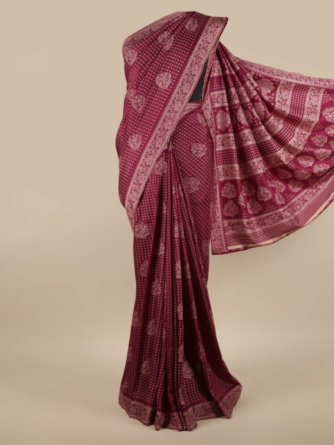 

Pothys Violet Floral Printed Saree