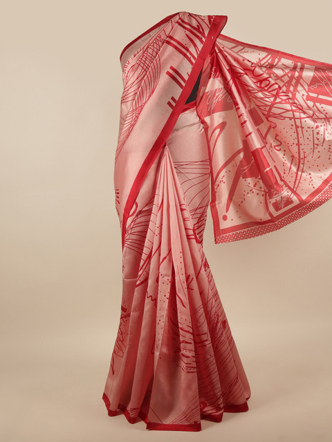 

Pothys Pink & Red Printed Saree