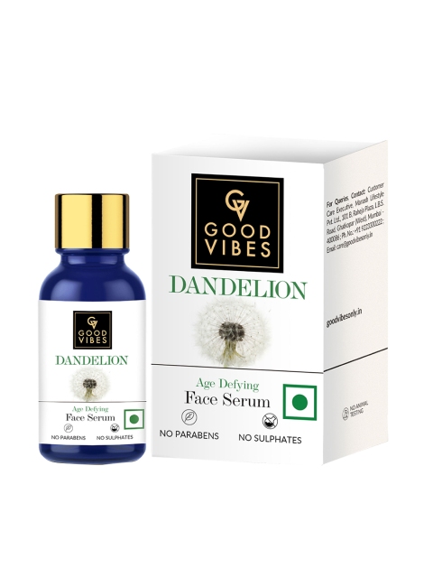 

Good Vibes Dandelion Age Defying Face Serum - 10 ml, White