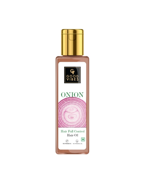 

Good Vibes Onion Hairfall Control Hair Oil - 100 ml, White