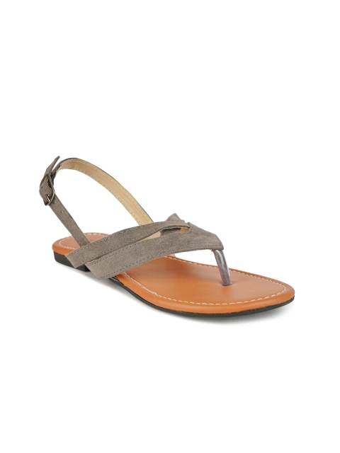 

STALK Women Grey Open Toe Flats