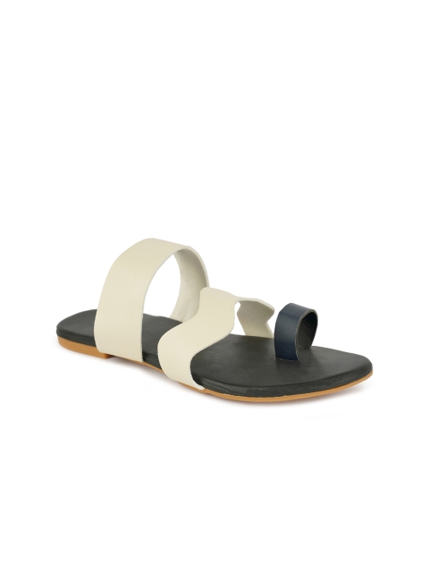 

STALK Women Black Colourblocked One Toe Flats