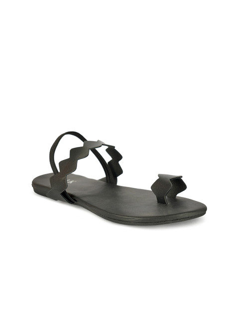 

STALK Women Black One Toe Flats