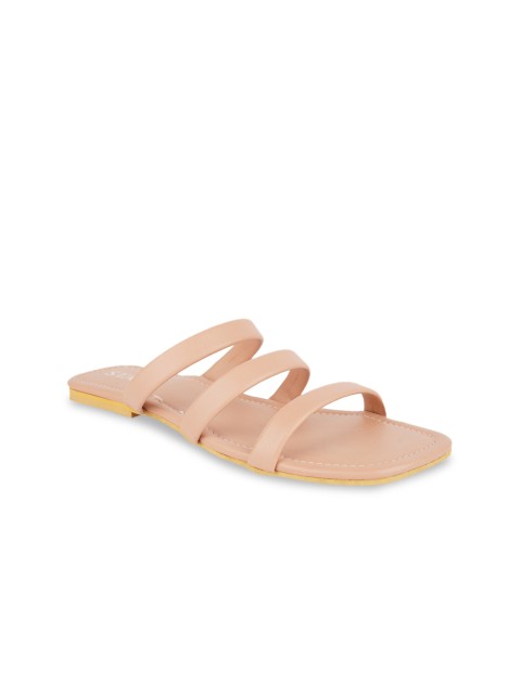 

STALK Women Peach-Coloured Open Toe Flats