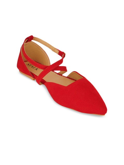 

STALK Woman Red Ballerinas Flats
